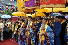 陕西咸阳中五台道观修复竣工暨神像开光大典隆重举行