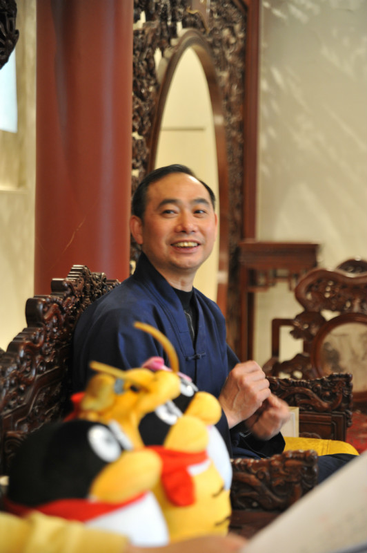 张继禹会长在两会之前接受腾讯网黄胜友采访