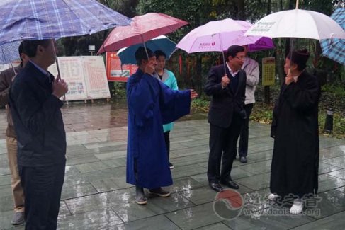 国宗局副局长蒋坚永到桃川万寿宫视察工作