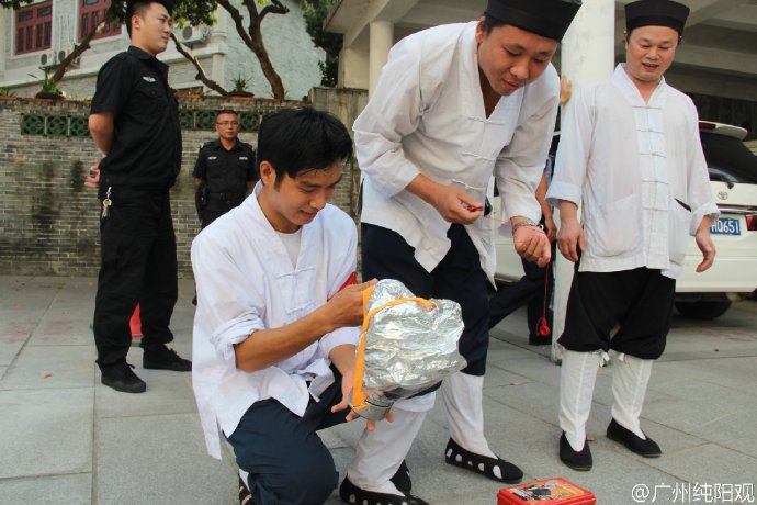 广东省广州市纯阳观组织学习安全防火知识