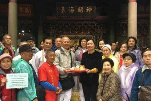 泰国妈祖信众到福建莆田市湄洲岛谒祖进香