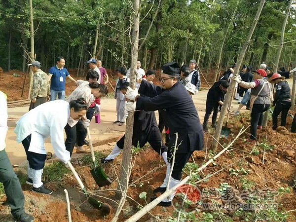 云南省道协举行“长春银杏林”种植活动
