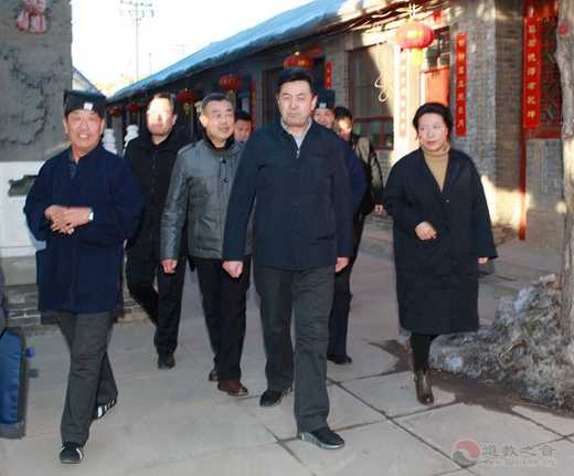 陕西榆林市榆阳区委常委统战部长白琛东一行慰问区道协