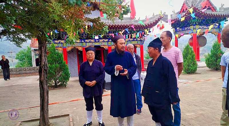 榆林子洲县道协检查天云山道观庙会安全工作