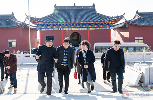 南京市秦淮区人大副主任一行视察方山洞玄观