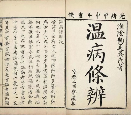 外感伤寒瘟疫说
