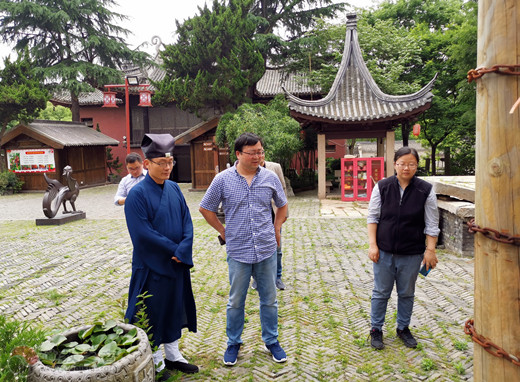 常州市文化广电和旅游局督查白龙观文物保护工作