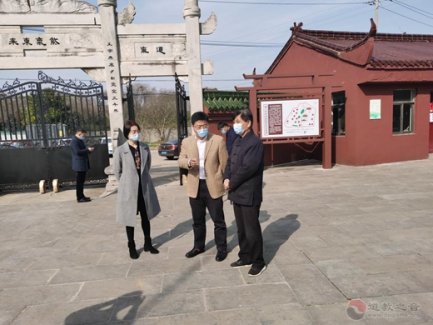 镇江高新区管委会副主任凌宇翔一行到润州道院检查疫情防控及安全工作
